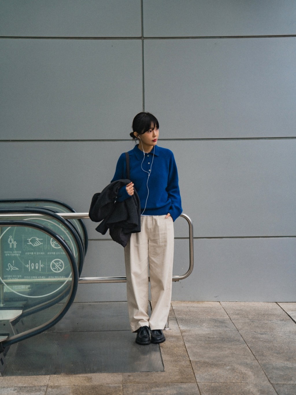 Yak Wool Classic Collar Knit (Charcoal) : 해브해드 Havehad | 바른