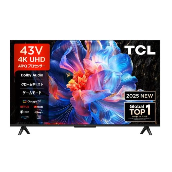 TCL 43型4Kスマートテレビ 43P61Kの通販｜テレビ・レコーダー