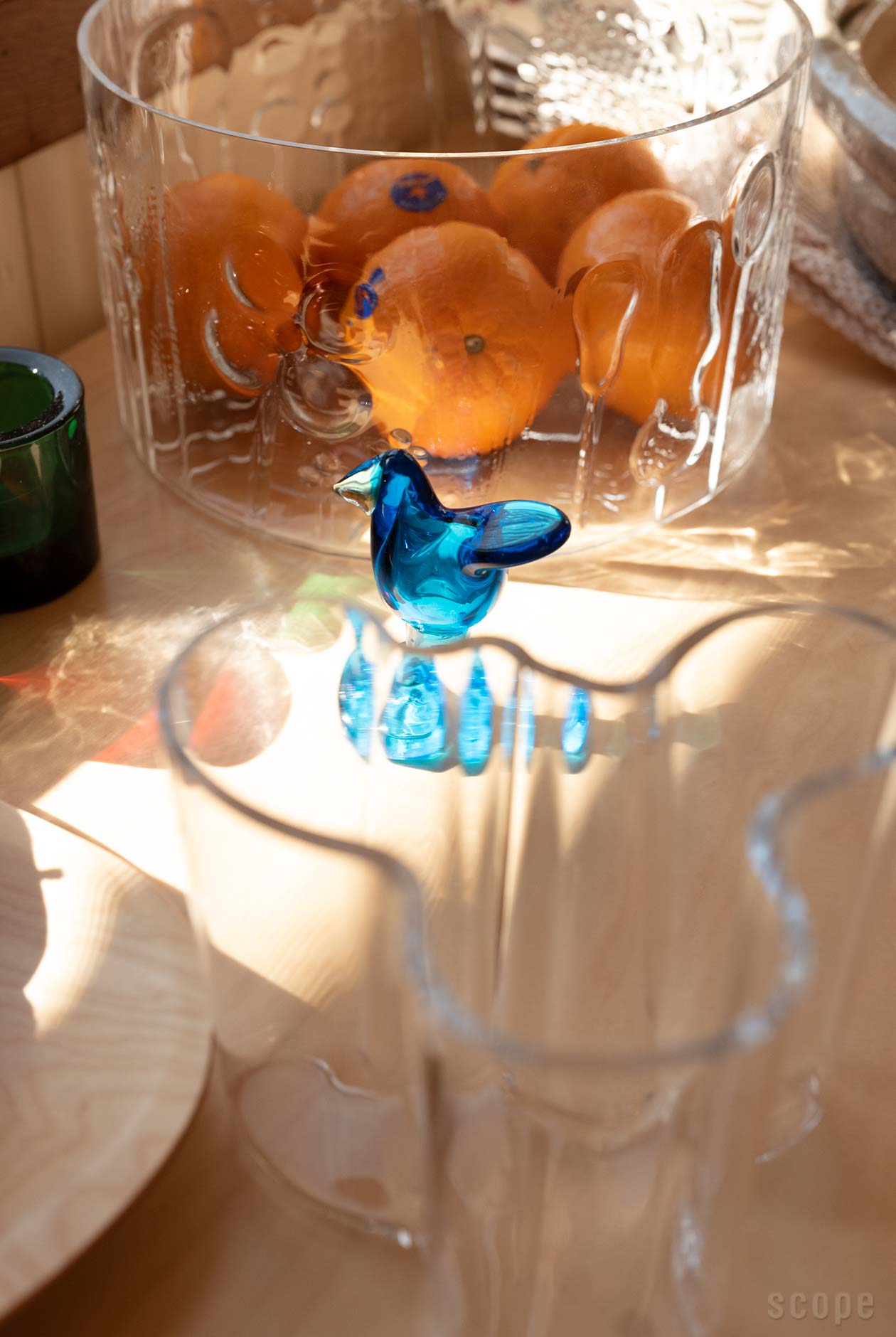 販売終了】iittala | Birds by Toikka ミニシエッポ脚付 ターコイズ x