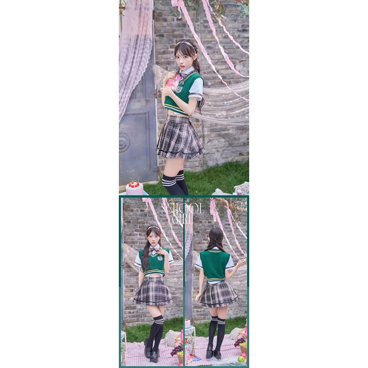 アイドルモードスクールガールコスチューム《オリジナルコスプレ6点