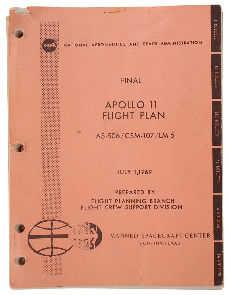 Apollo 11 Final Flight Plan | RR Auction
