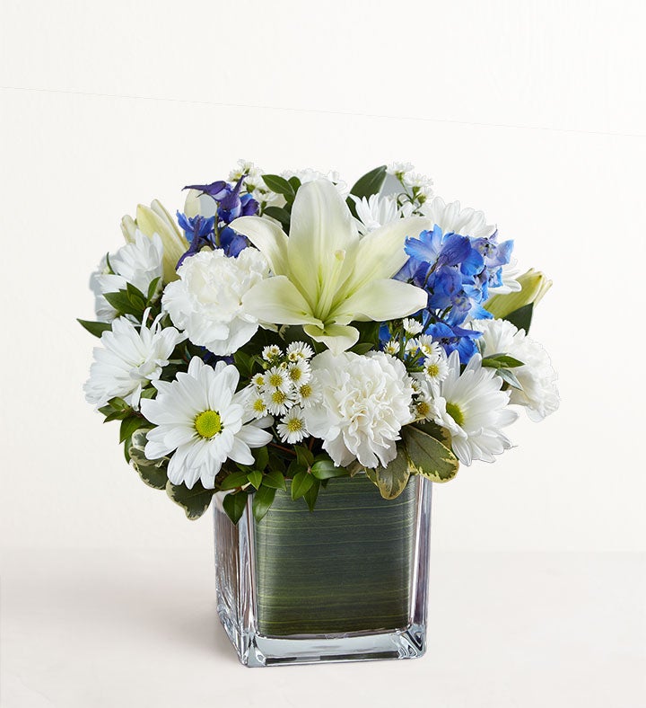 Healing Tears™ Blue & White from 1-800-Flowers.com | SendFlowers.io