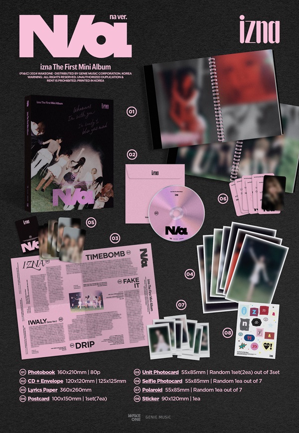 izna The First Mini Album『N/a』日本限定特典付で発売決定