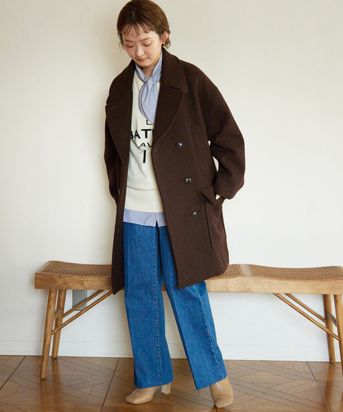 SLOBE IENA（スローブイエナ）の「T/WメルトンビックPコート