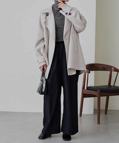 Omekashi（オメカシ）の「ダブルフェイスPコート（ピーコート）」 - WEAR