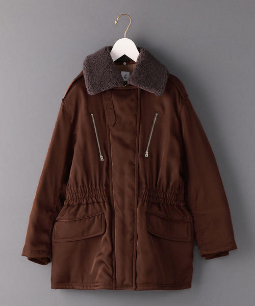 36 ＜6(ROKU)＞BOA COLLAR ZIP COAT/コート