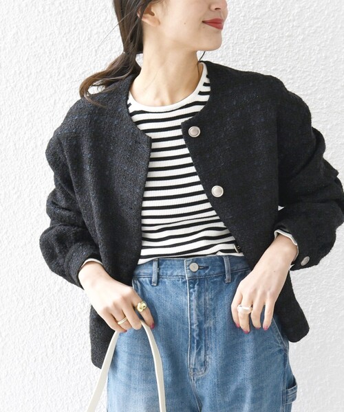 SHIPS any（シップス エニィ）の「SHIPS any: ツイード パフスリーブ