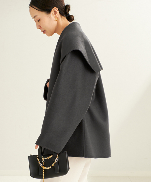 plage（プラージュ）の「《追加》ハミルトン DRAPE MIDDLE コート