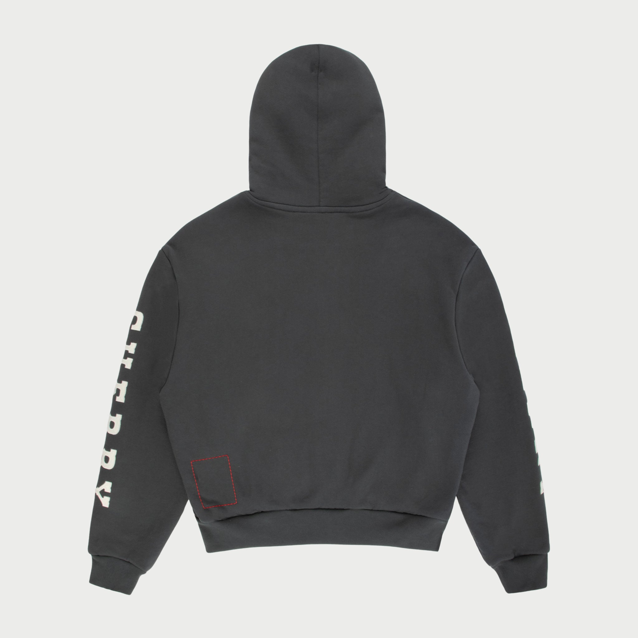 Thermal Zip-Up Hoodie (Black) – CHERRY LA