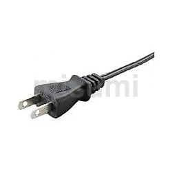 2M-2 | ACコード 固定長（PSE）片側切り落としタイププラグ,黒色