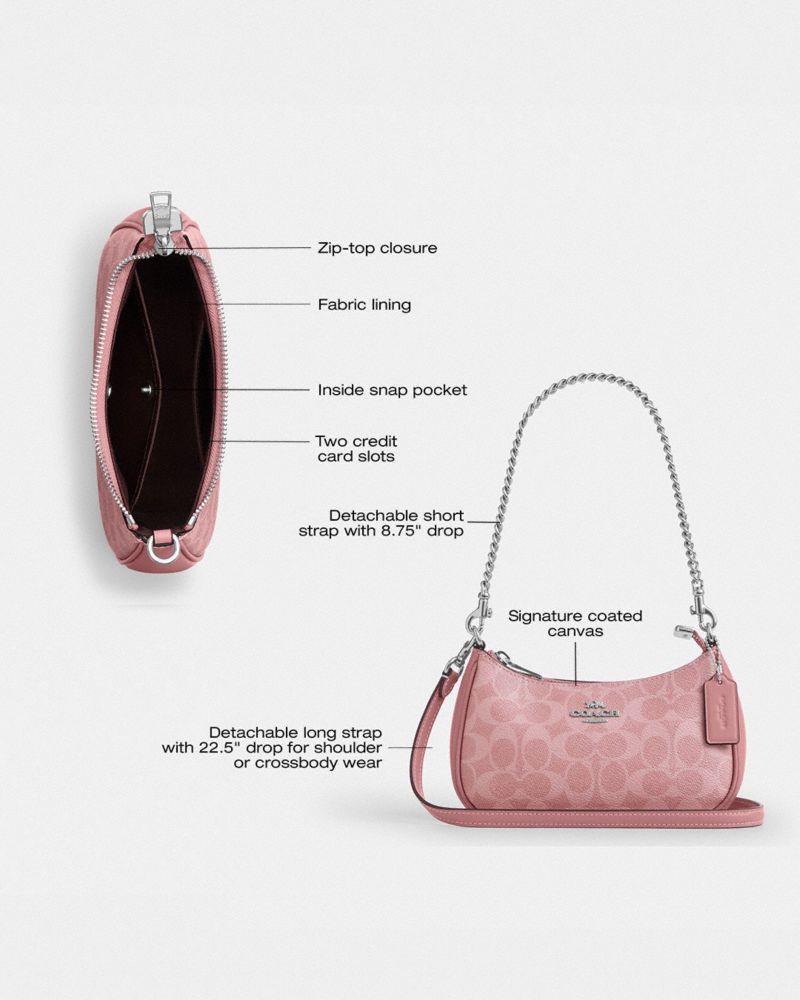 COACH® Outlet | Teri Mini Crossbody Bag In Signature Canvas