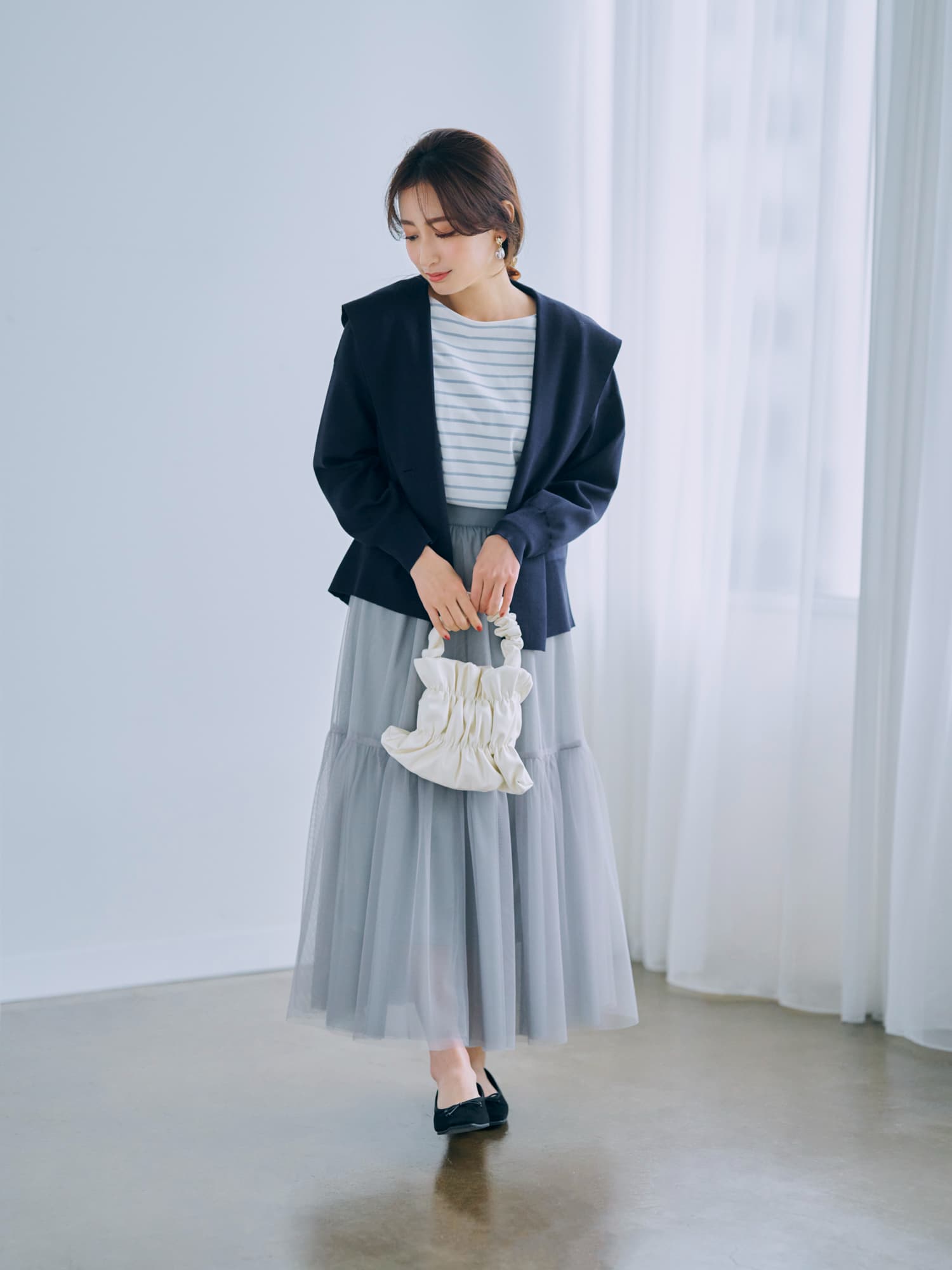 スクエアトゥバレエシューズ | 小柄・低身長女性向けファッション通販