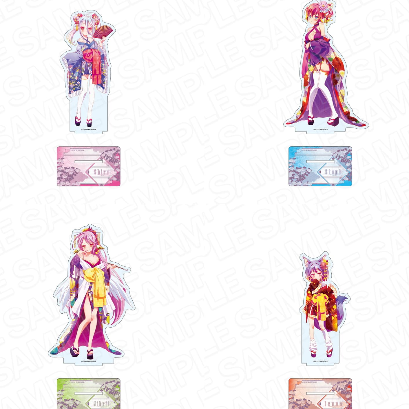 ノゲノラ 白やジブリールたちの和服サイバー 描き下ろしグッズ 9月発売