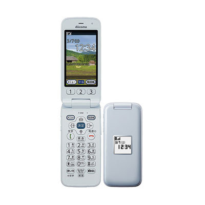 SIMロック解除済】docomo らくらくホン F-01M ホワイト|中古ガラケー