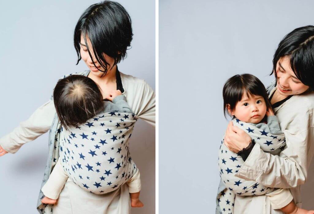 新生児から3歳以上まで使えるおすすめのスリング 楽な抱き心地の