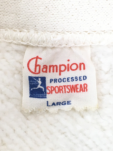 古着 50s Champion ランタグ 「PURDUE」 カレッジ ハーフジップ 100