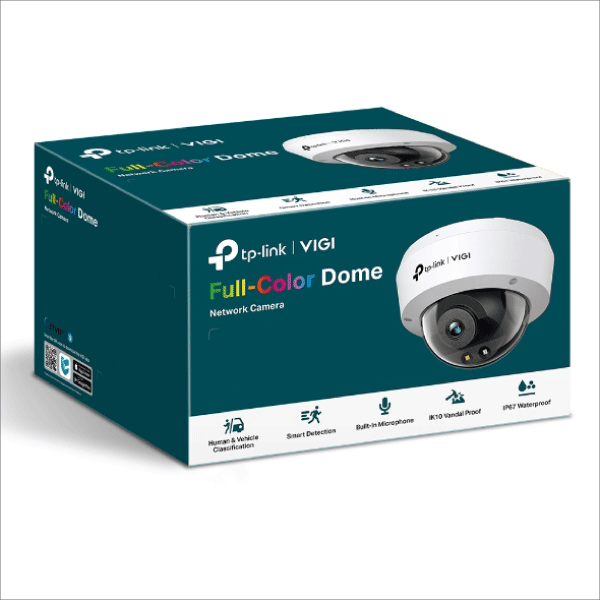 TP-LINK】VIGI 5MPドーム型フルカラーネットワークカメラ（2.8mm
