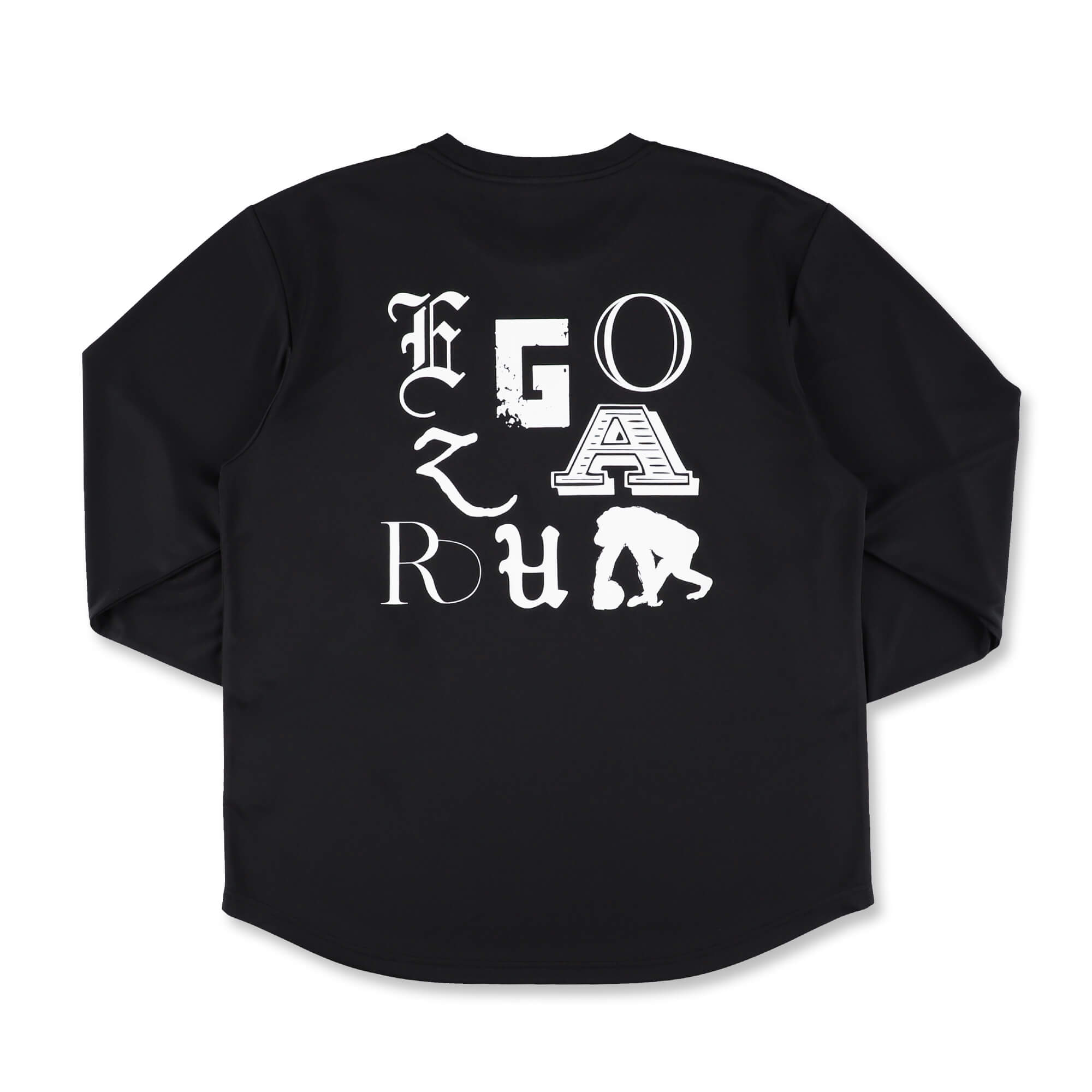マルチフォントオーバーサイズドロングスリーブTシャツ(EZBH