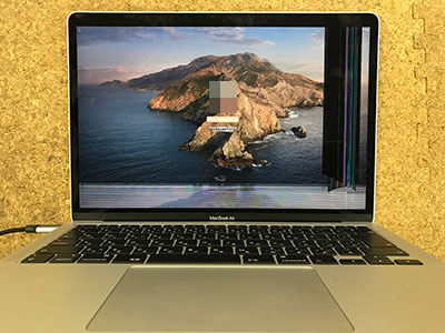 MacBook Air A2179 (2020年)液晶画面が割れた修理 | 液晶修理センター