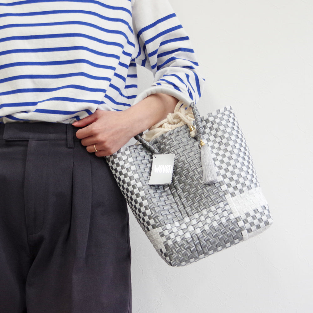 WOVEN ウーヴン】ミニトートバッグ メキシコ製 バスケットバッグ