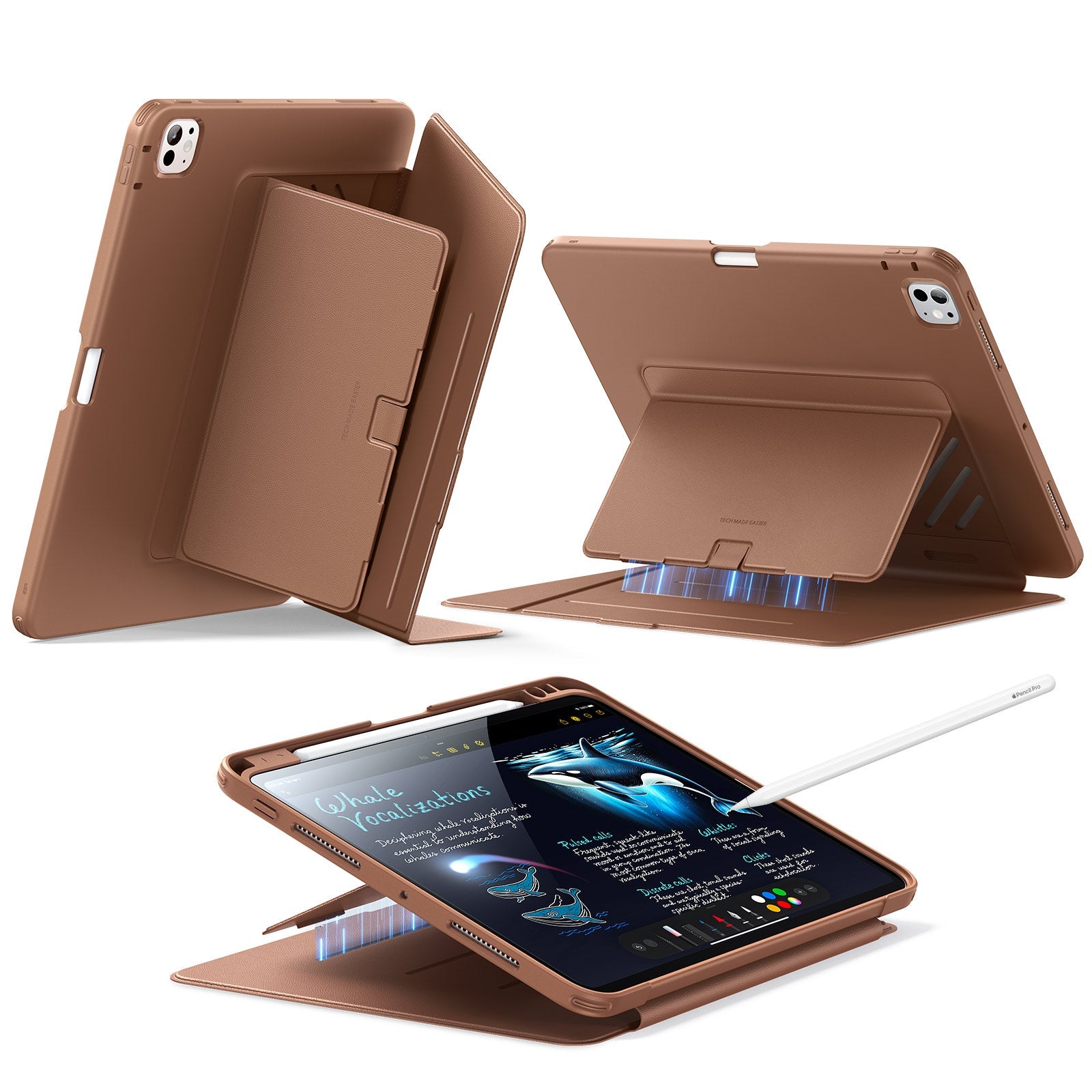 マグネット式 iPad Pro 13インチケース（M4, 2025/2024年モデル