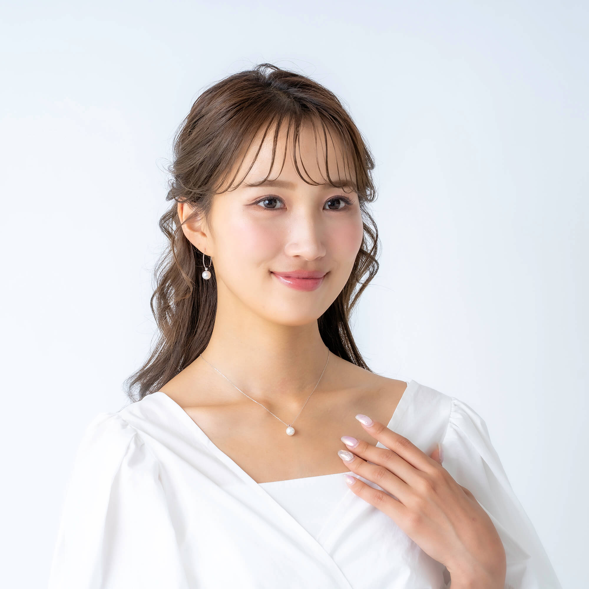 10月 誕生石 ピンクトルマリン｜アコヤパール ペンダント ネックレス