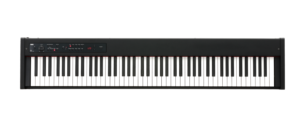 レンタル] KORG D1 電子ピアノ 88鍵盤 [ダンパーペダル、譜面立て付き