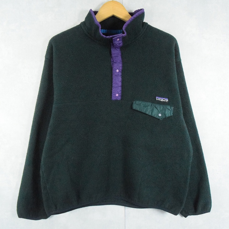 パタゴニア フリースジャケット シンチラ 深緑 グリーン 90s 90年代