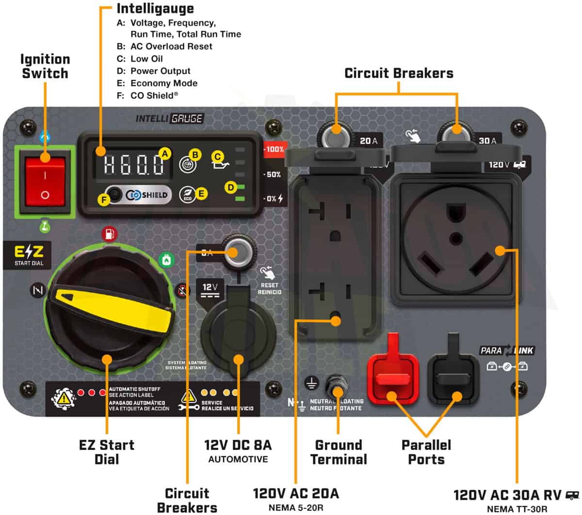 Champion 201469 5500W Dual Fuel Inverter Generator