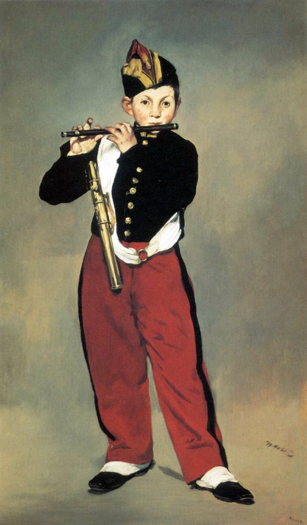 エドゥアール・マネ「笛を吹く少年」1866の画像 - ジーソザイ
