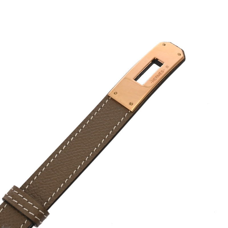 HERMES エルメス ケリー ベルト エトゥープ/ゴールド W刻印(2024年頃