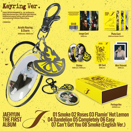 韓国音楽 NCTのジェヒョン - 1集 「J」 Keyring Ver. (QRカード1種+