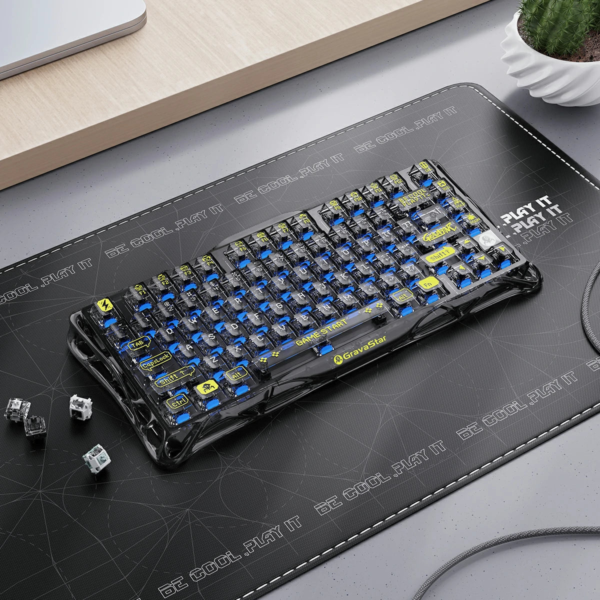 GravaStar Mercury K1 Lite トランスペアレントブラック | 75