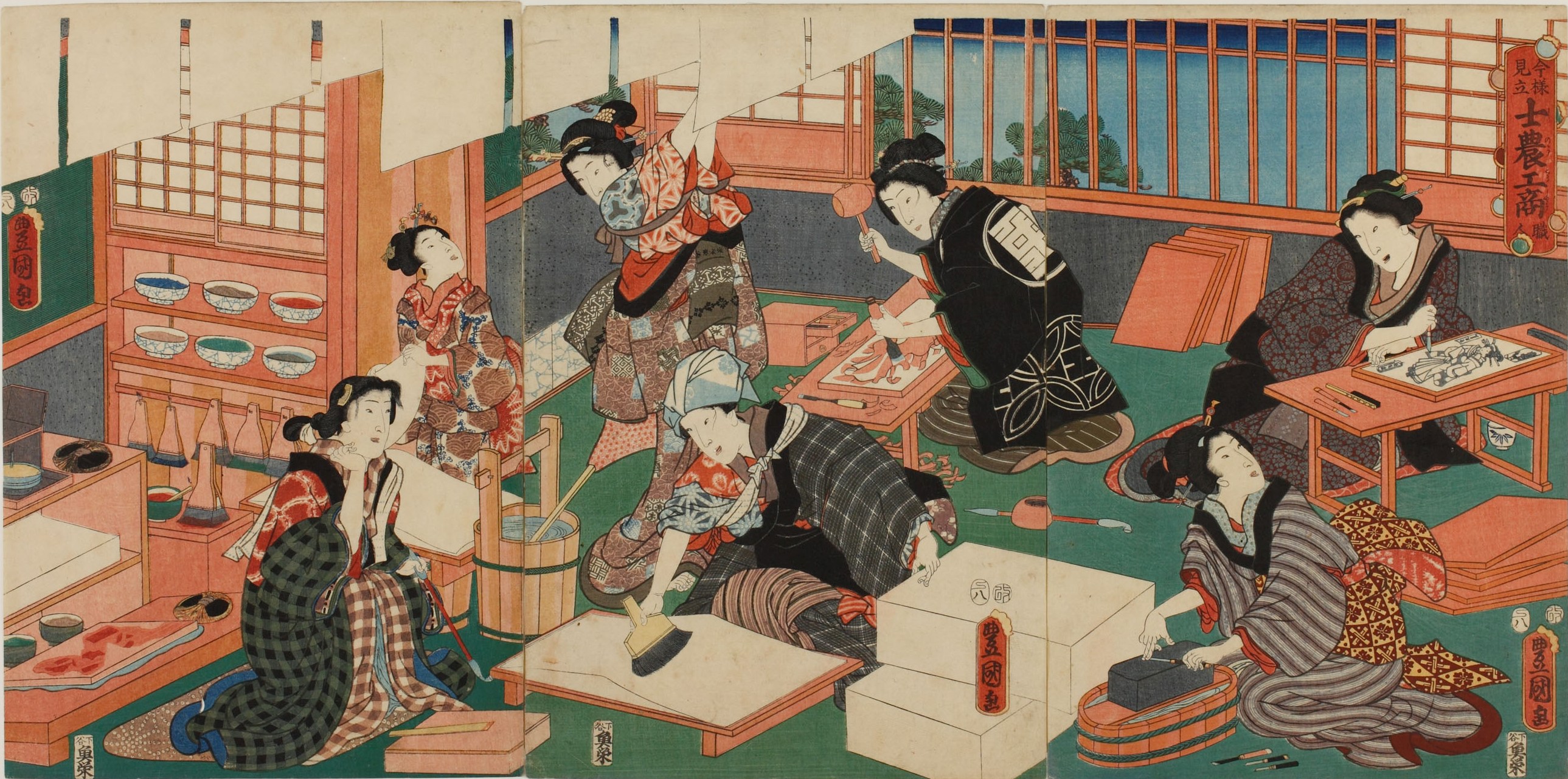 吉例浮世絵大公開！ 三代豊国と歌川派 ｜ 展覧会 ｜ 町田市立国際版画