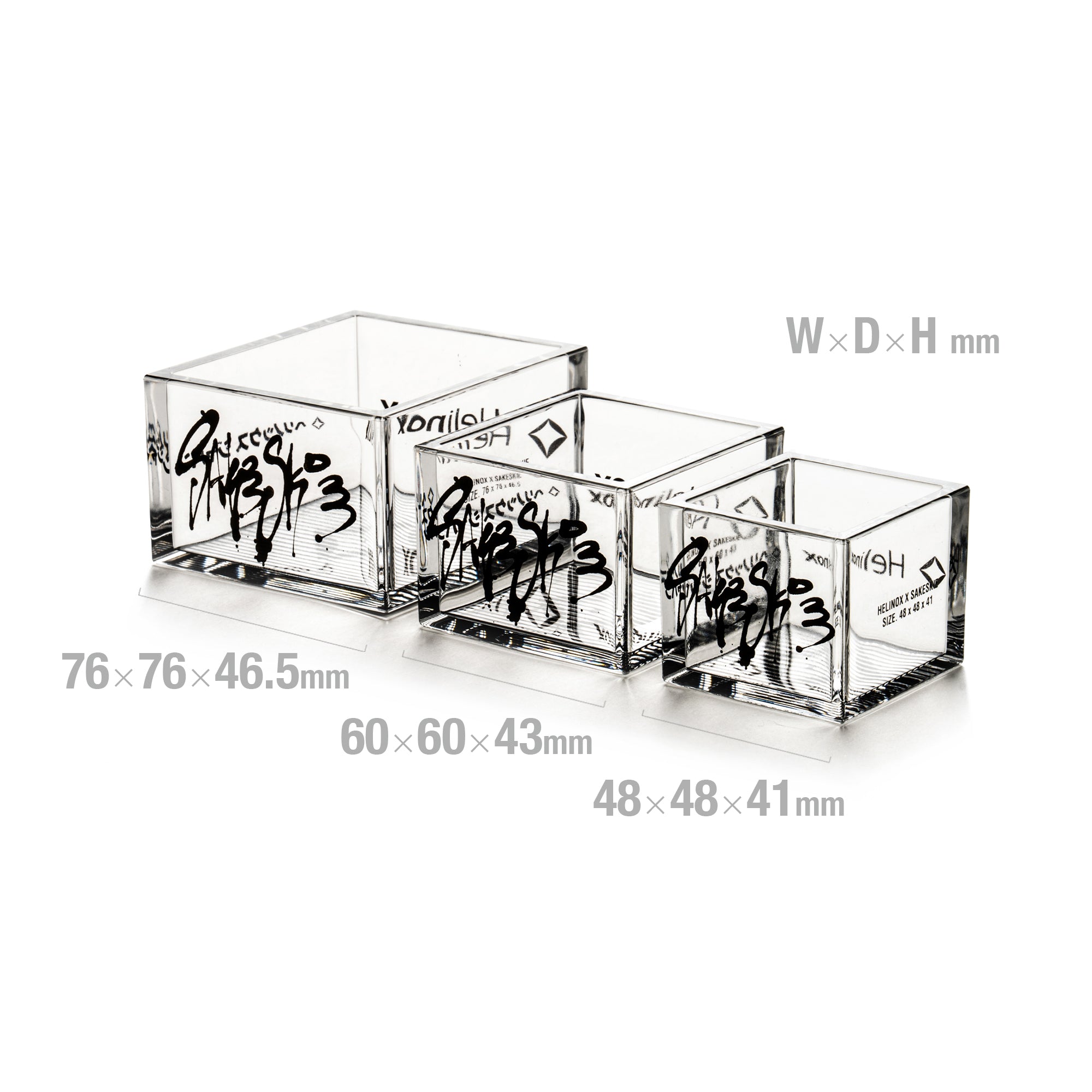 SAKESKIE×Helinox Sakemasu Stacking 3pcs - Clear – Helinox Japan