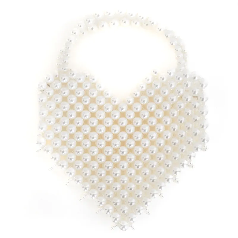 Ameri VINTAGE（アメリ ヴィンテージ）HEART LADY PEARL BAG（ホワイト