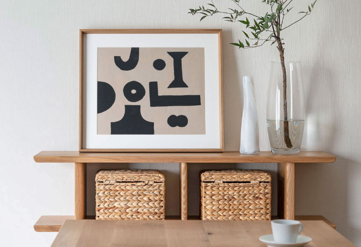 柚木沙弥郎 額絵「ひとびと」 柚木沙弥郎額絵「ひとびと」ブラウン