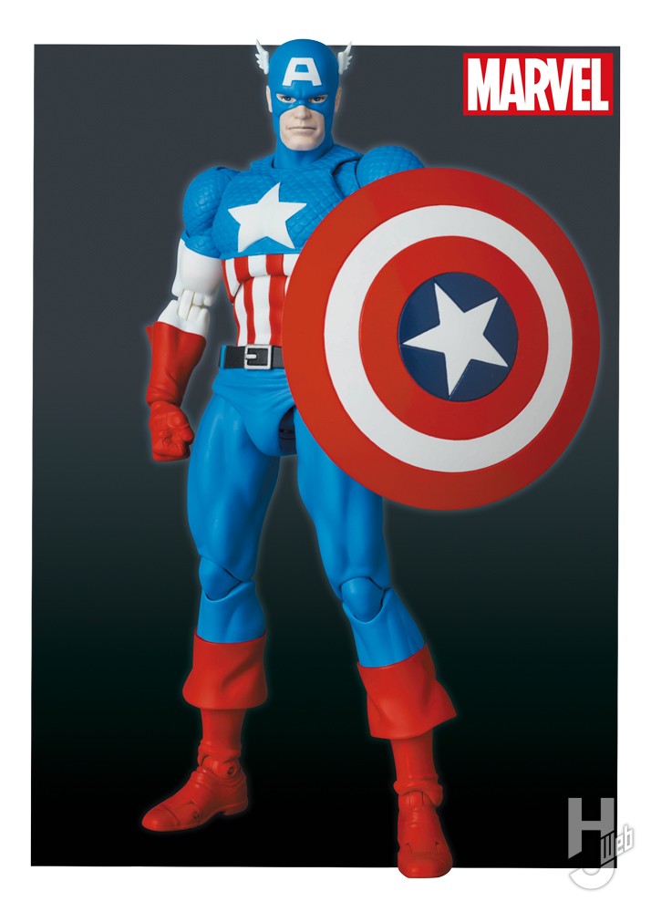 星条旗カラーのアメリカンヒーロー「キャプテン・アメリカ」の