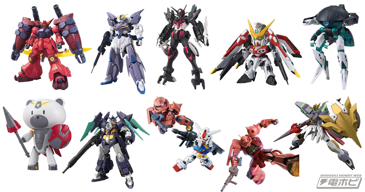 HGBD:R ガンダムGP-羅刹天」「同 ガンダムテルティウム」「HGUC シャア