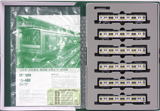 公式]鉄道模型(10-490205系 1200番台 南武線 6両セット)商品詳細｜KATO