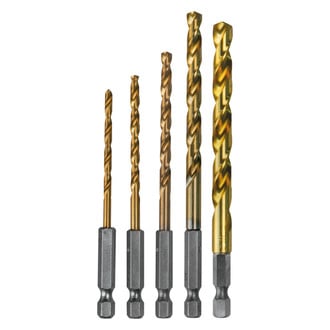 Makita® D-35318 - 5-Piece TiN HSS 1/4