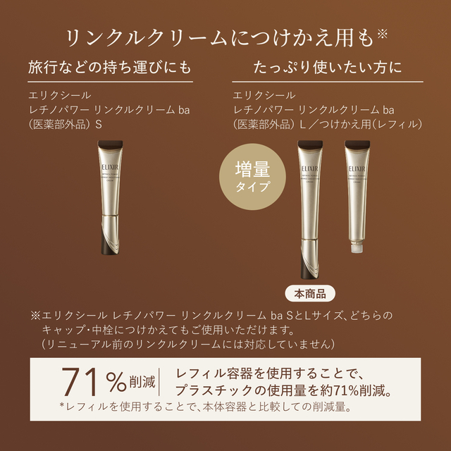 エリクシール シュペリエル レチノパワー リンクルクリーム ba L（22g