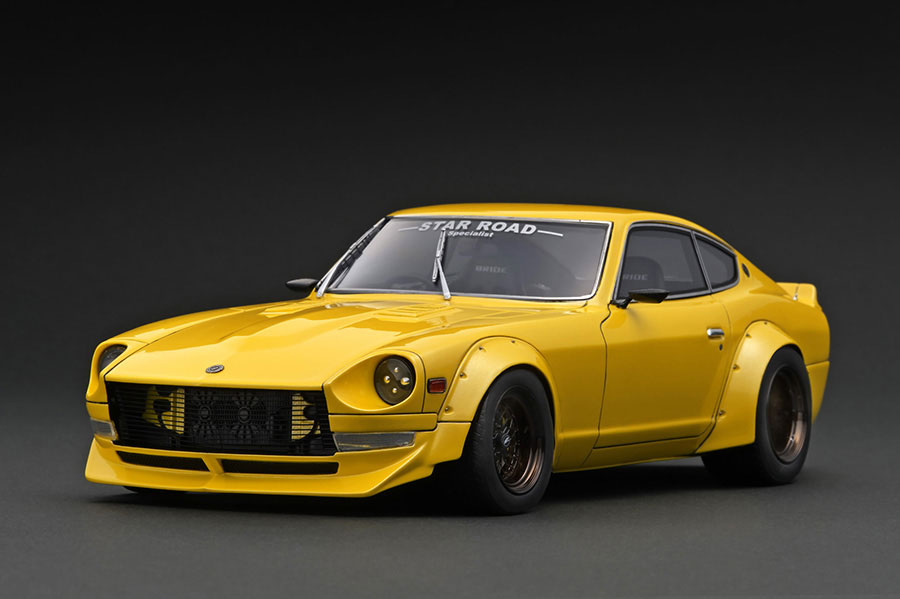 IG3109 1/18 Nissan Fairlady Z (S30) STAR ROAD Yellow Metallic With