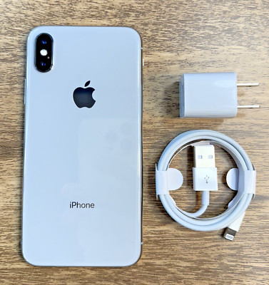 Apple iPhone X - 64GB - Silver (Fully Unlocked) - Good Condition