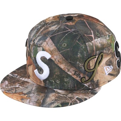 Supreme Multi S Logo New Era Fitted Hat True Timber (Size 7 3/4