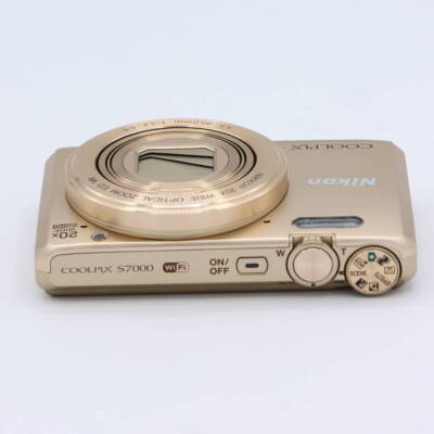 Near Mint-Nikon COOLPIX S7000 Gold 20x 16.0MP Camera English