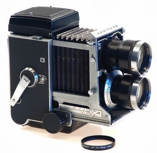 Exc+5] Mamiya Sekor DS 105mm F3.5 Blue Dot Lens for TLR C330 C220