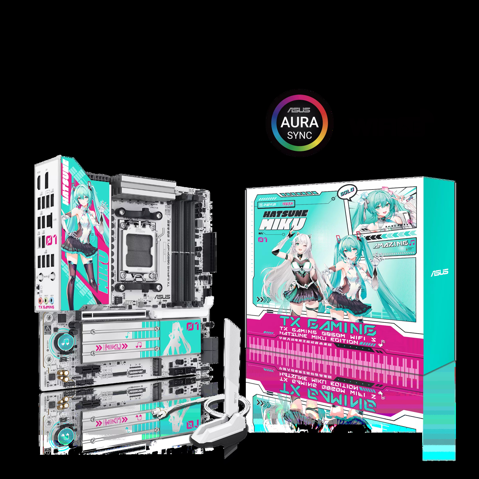 ASUS TX GAMING B850M WIFI S HATSUNE MIKU EDTION Socket AM5 DDR5
