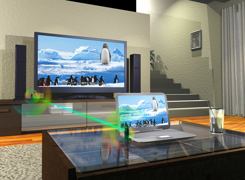 PC内のフルHD動画を大画面液晶テレビで楽しめるワイヤレスHDMIキット