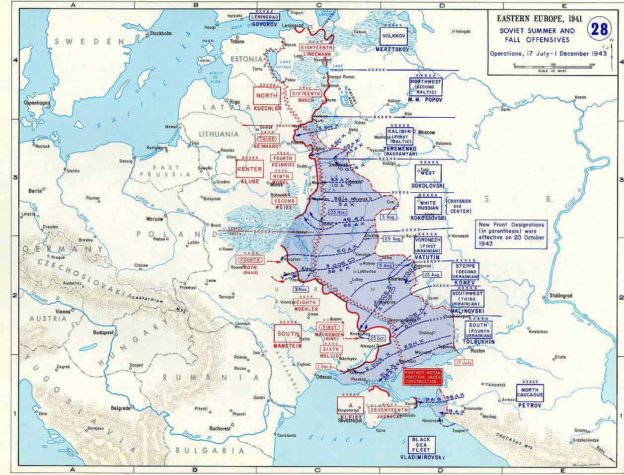 1943年後半のクルスクの戦いにおけるドイツ・ソ連の最前線 : r/MapPorn